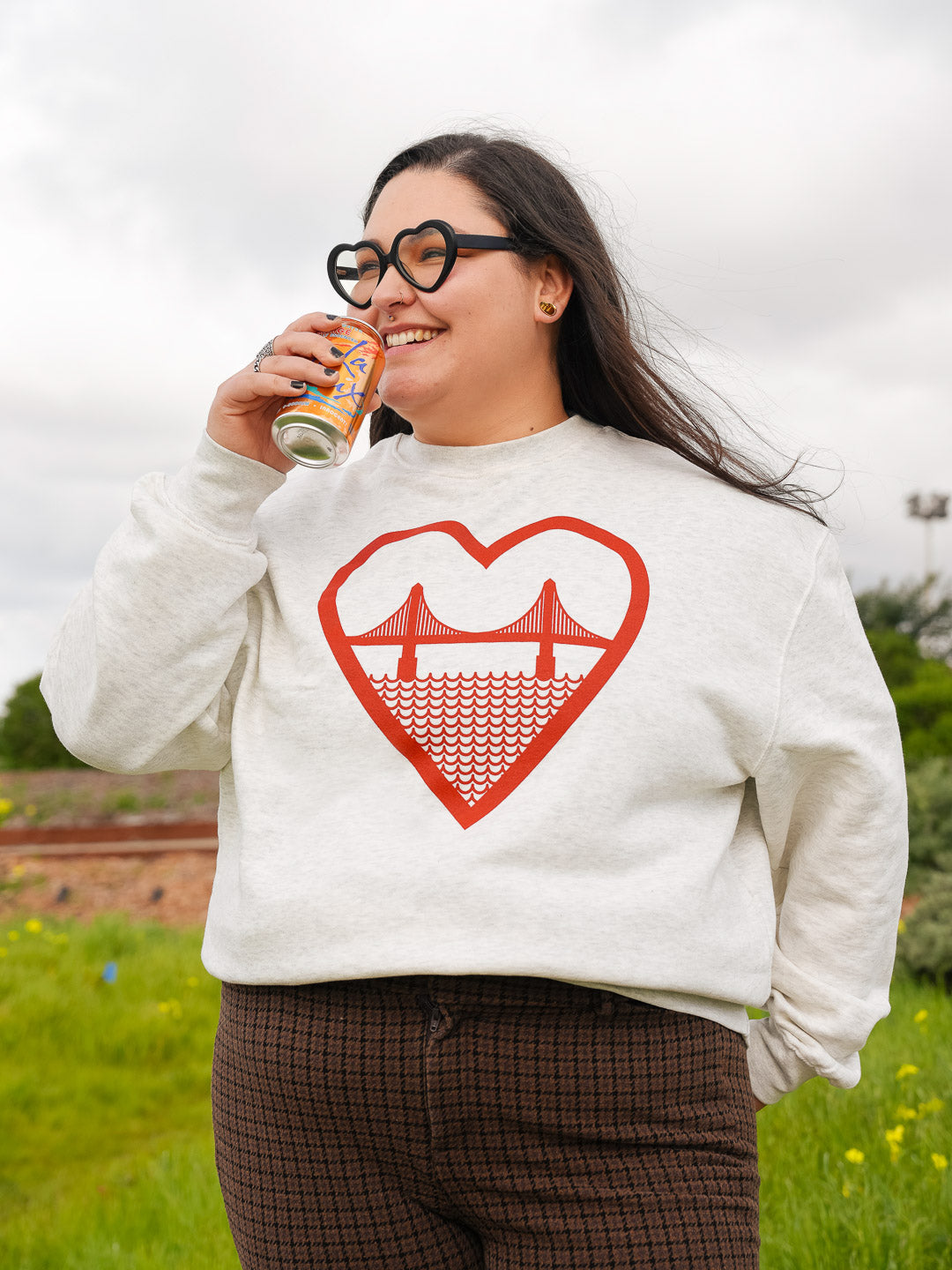 I Heart SF Crewneck Heather Cream-Culk