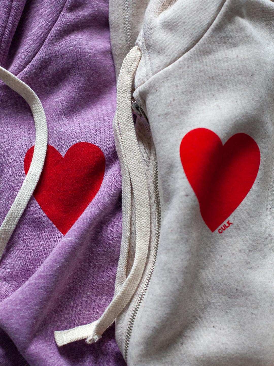 Love Zip-up Hoodie Tri-Cream-Culk