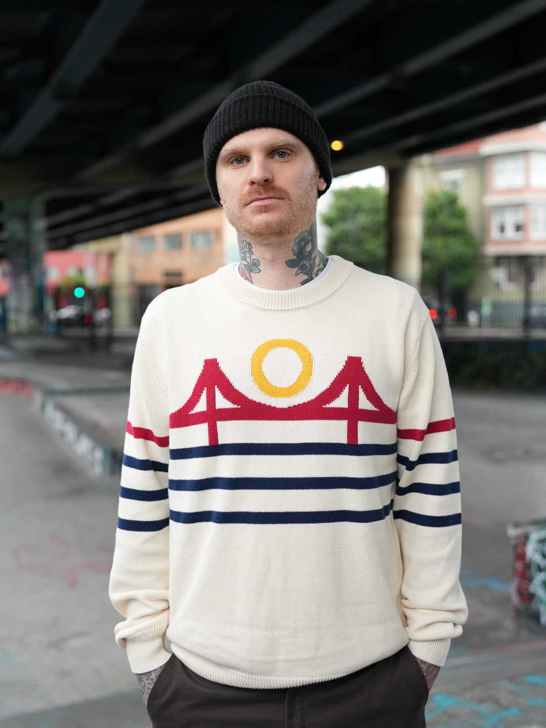 Minimal Bridge Sweater Cream-Culk