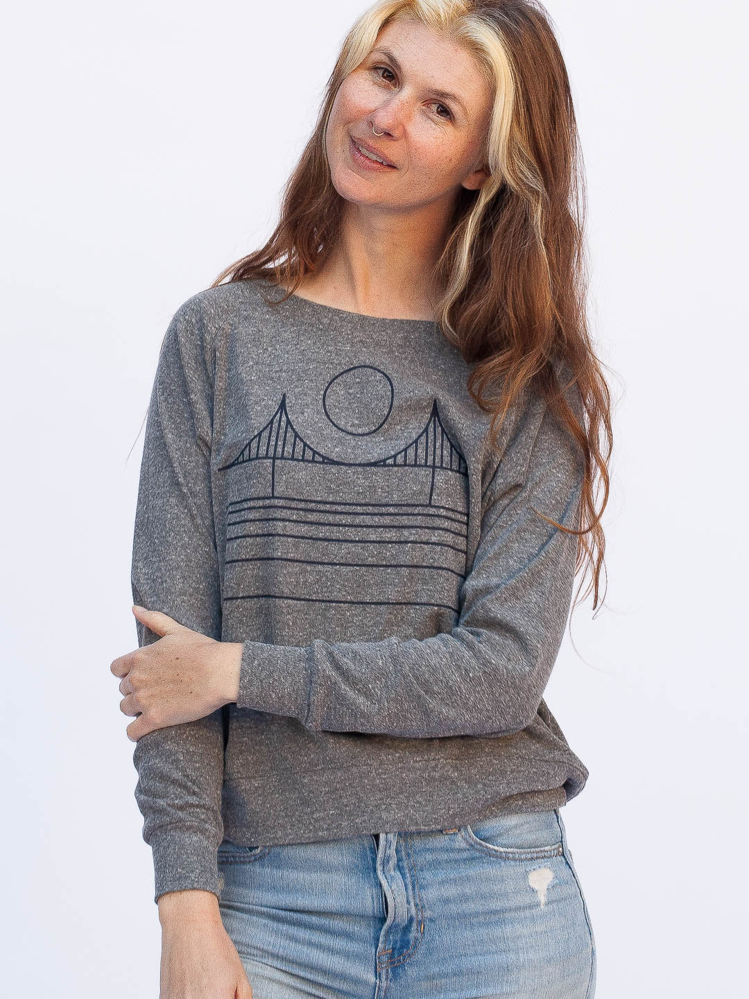 Minimal Bridge Women's Raglan Pullover Tri-Grey-Culk