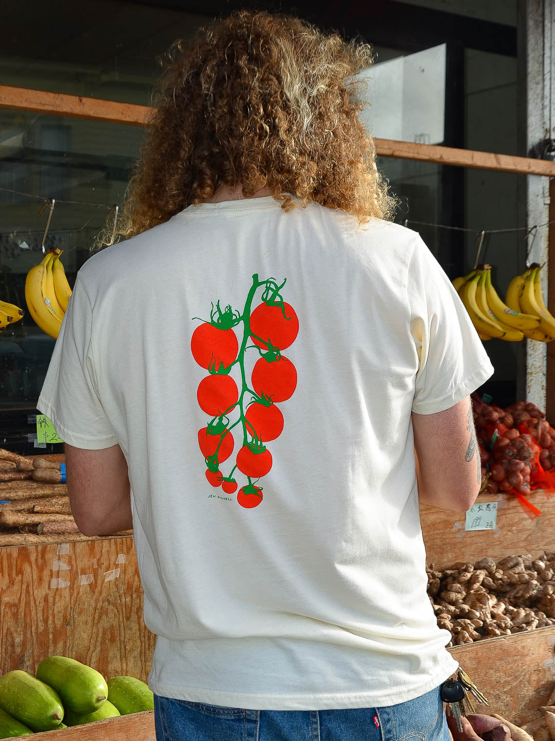 Pomodoro Tee Cream by Jen Kindell-Culk