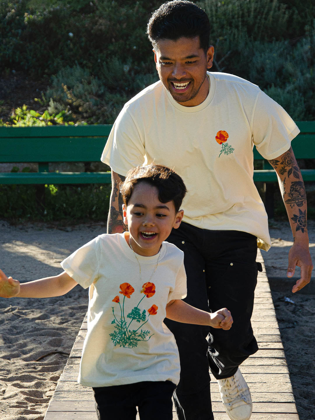 Poppy Toddler Tee Cream by Jen Kindell-Culk