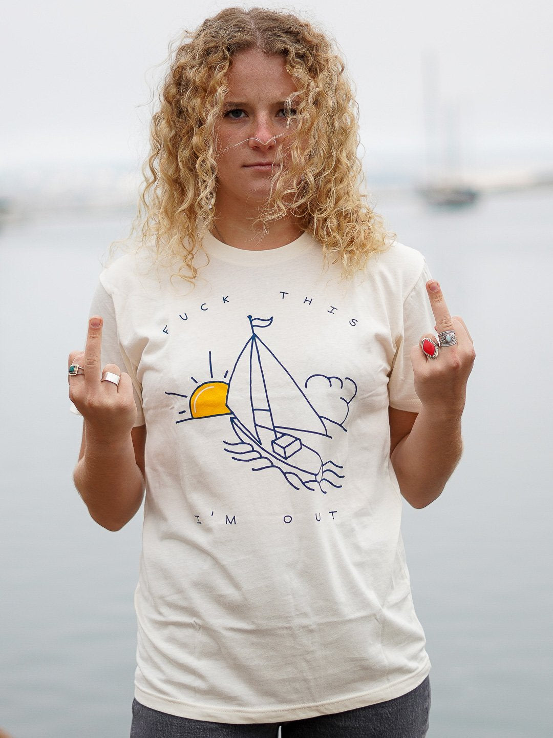 Sailboat Tee Cream-Culk