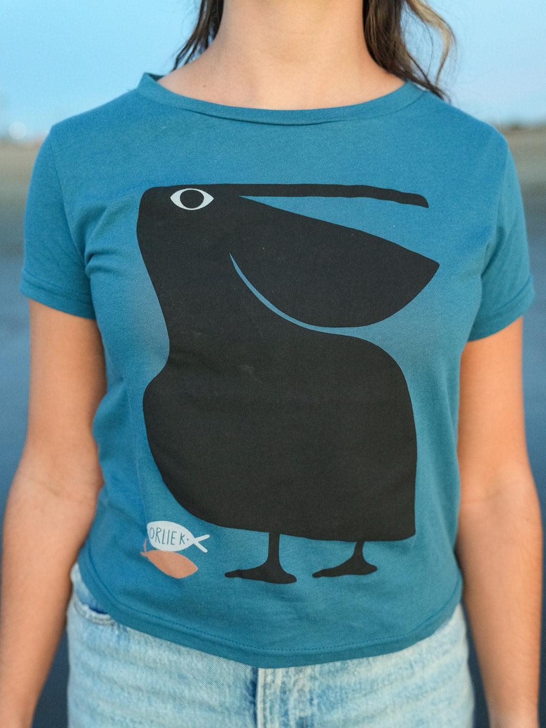 Salty Boi Women's Tee Deep Teal by Orlie K.-Culk