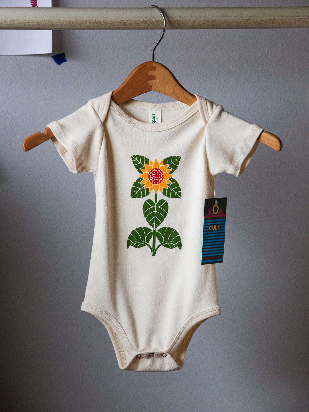 Sunflower Baby Onesie Cream-Culk