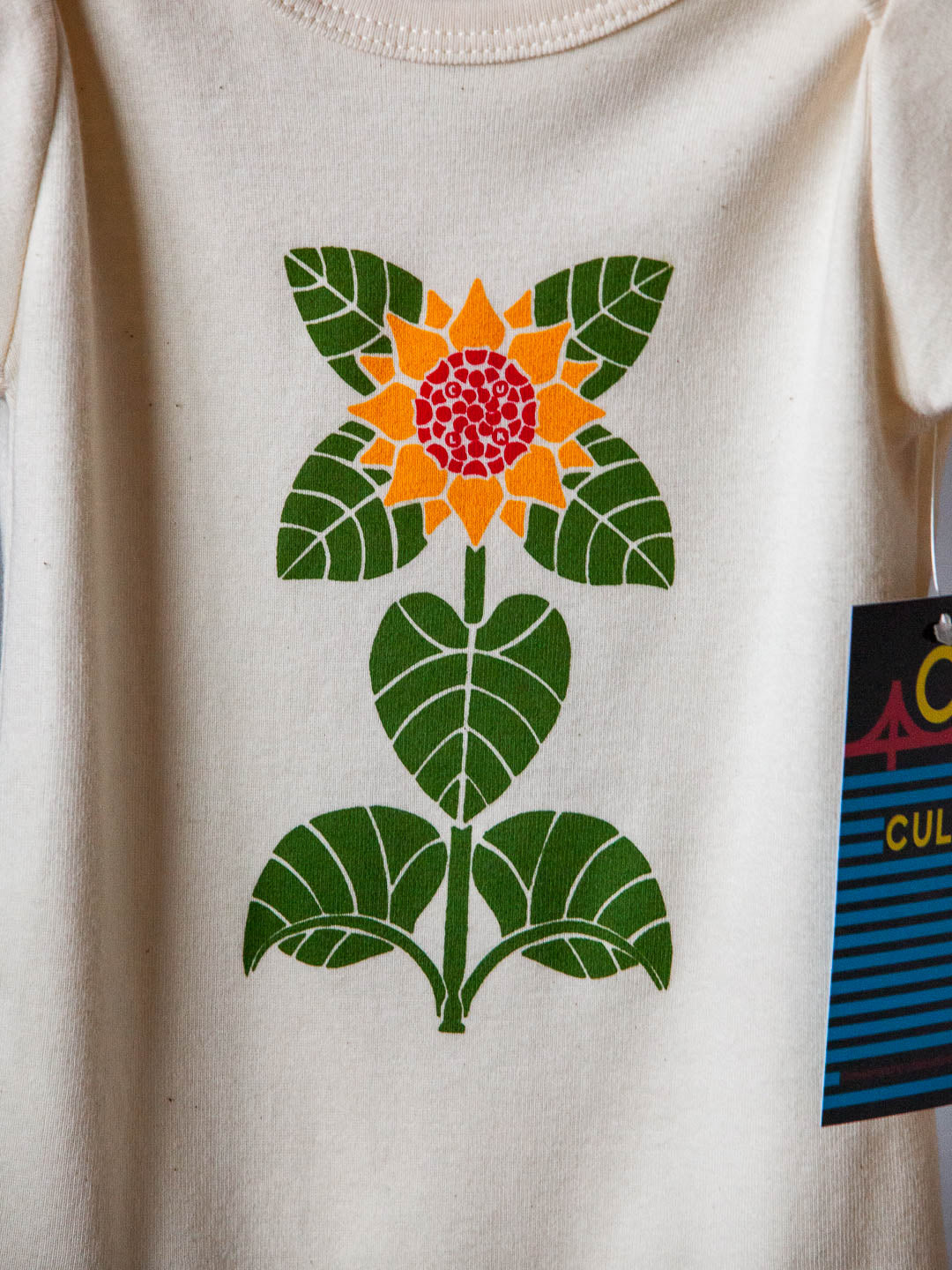 Sunflower Baby Onesie Cream-Culk