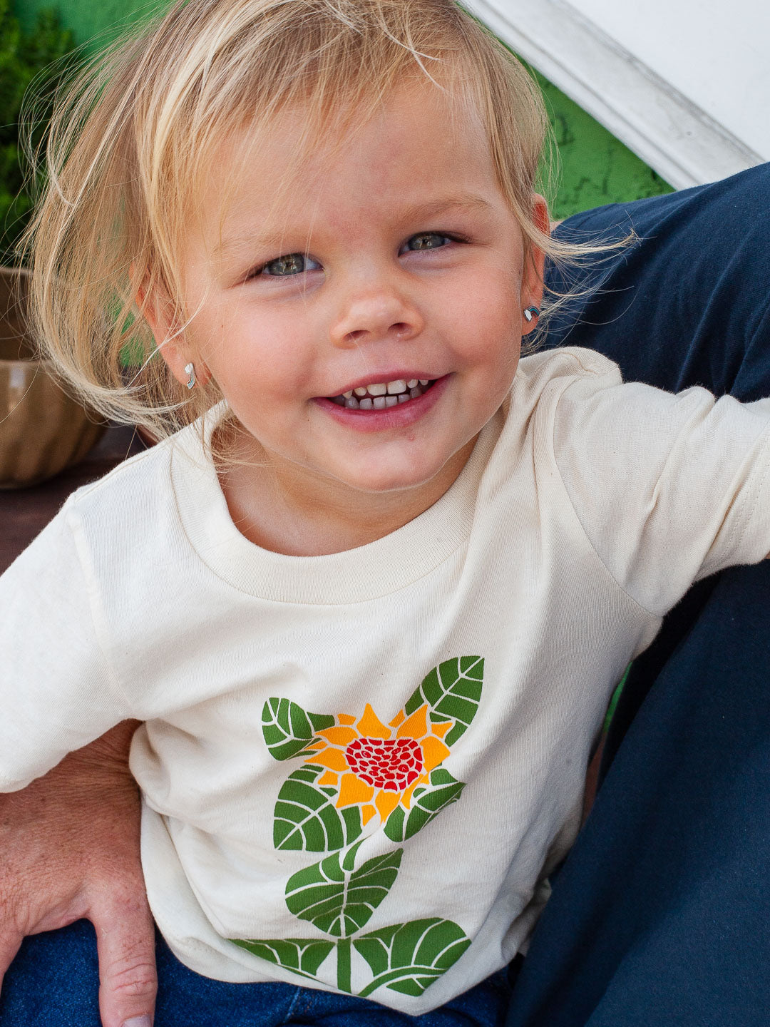 Sunflower Toddler Tee Cream-Culk