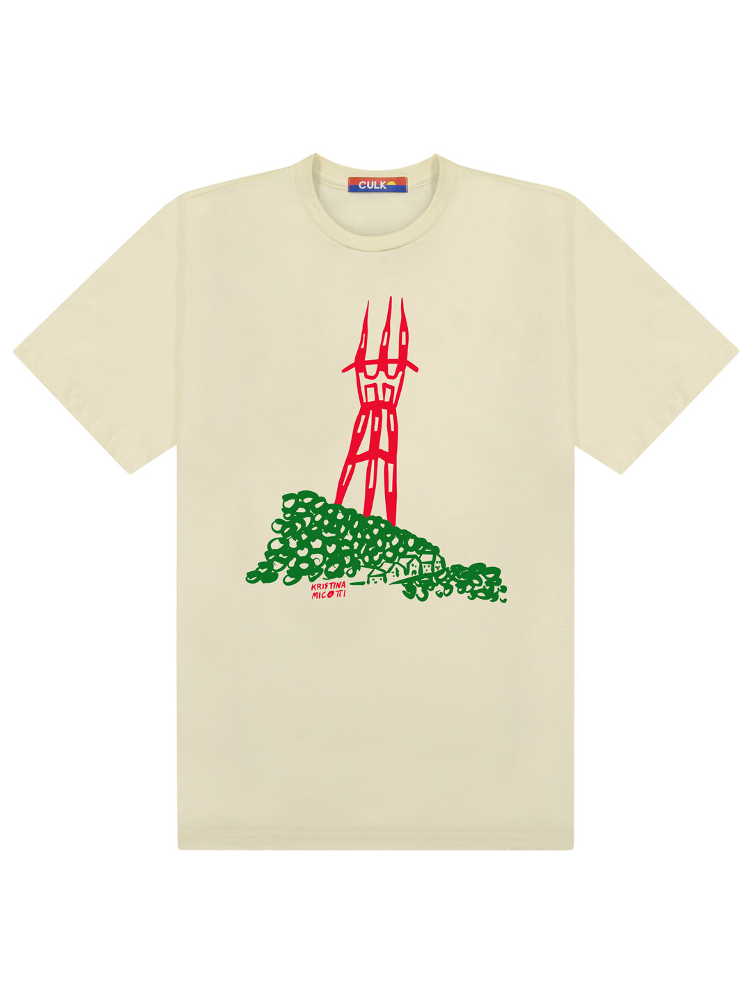 Sutro Tower Tee Cream by Kristina Micotti-Culk