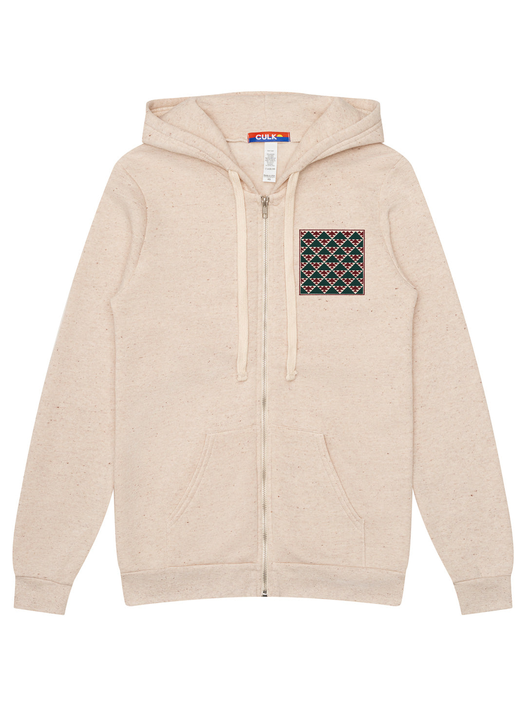 Mountain Study Zip-up Hoodie Tri-Cream