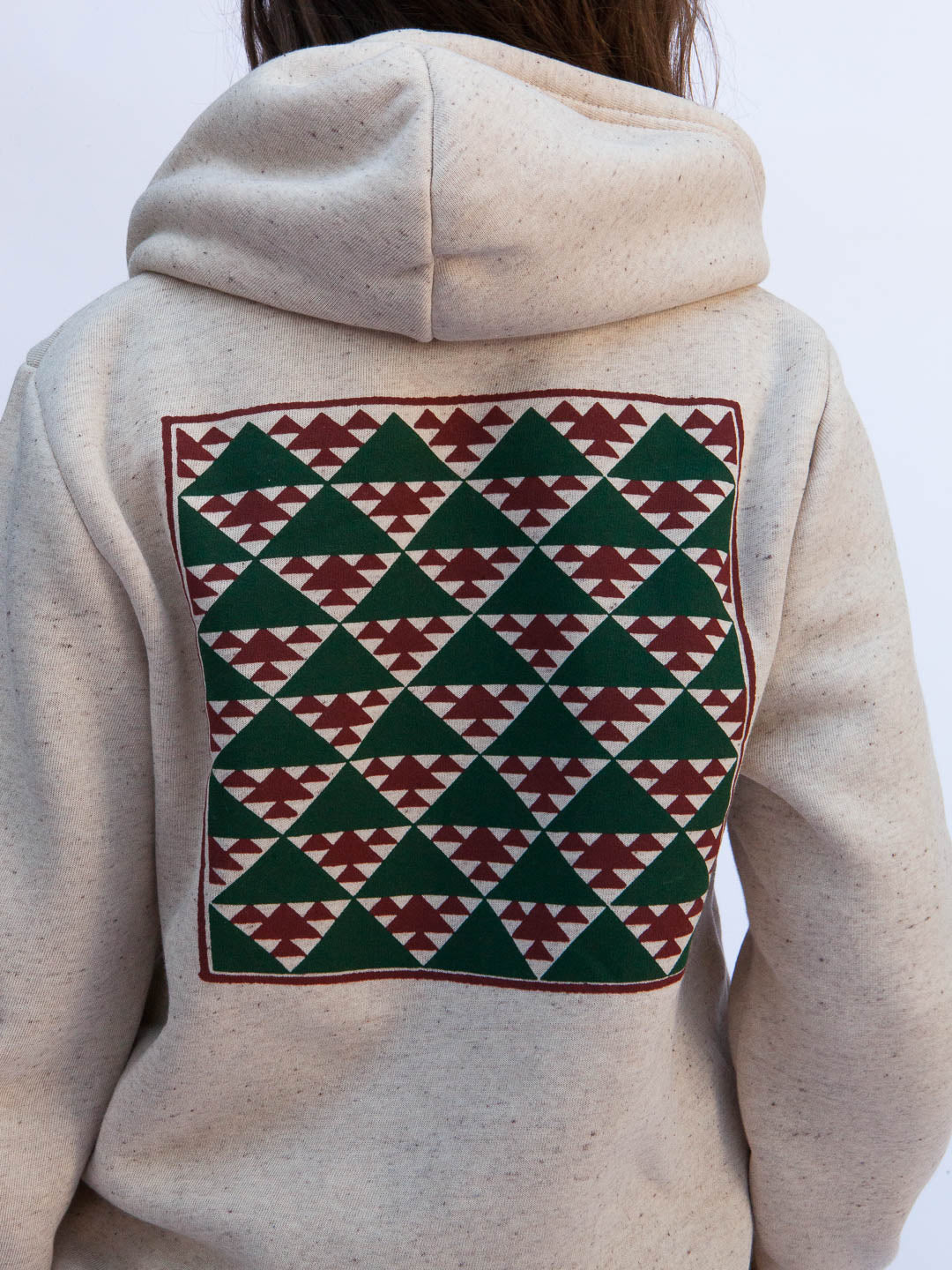 Mountain Study Zip-up Hoodie Tri-Cream