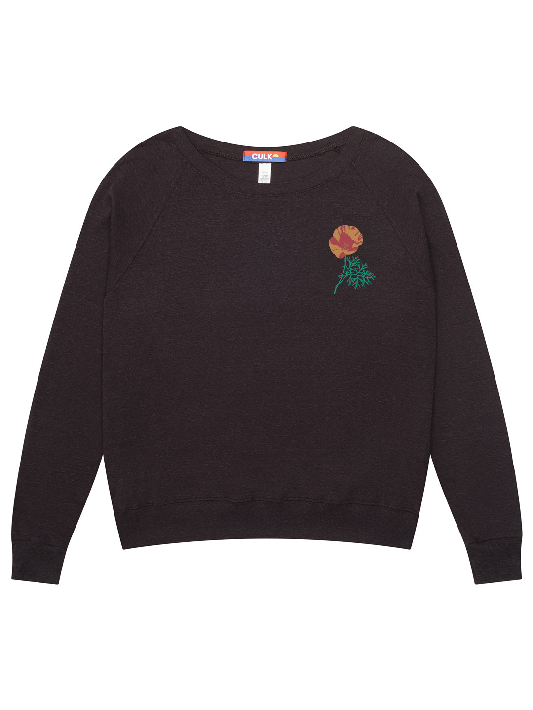 Poppy Women's Raglan Pullover Tri-Black by Jen Kindell