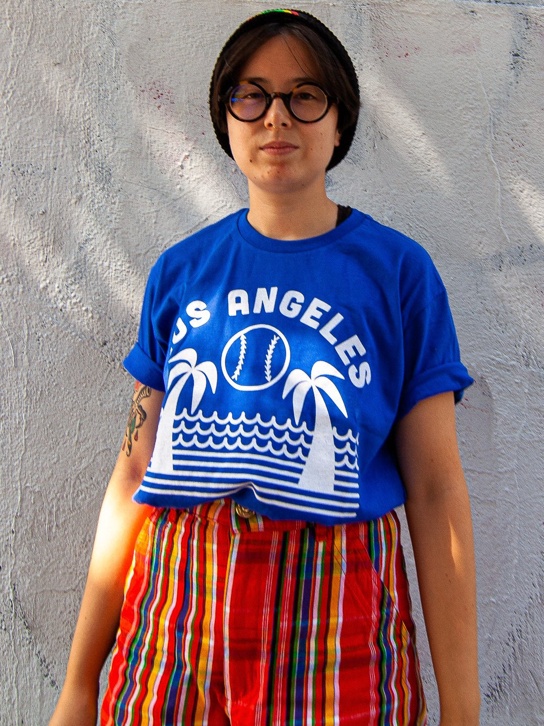 LA Baseball Tee Royal-Culk
