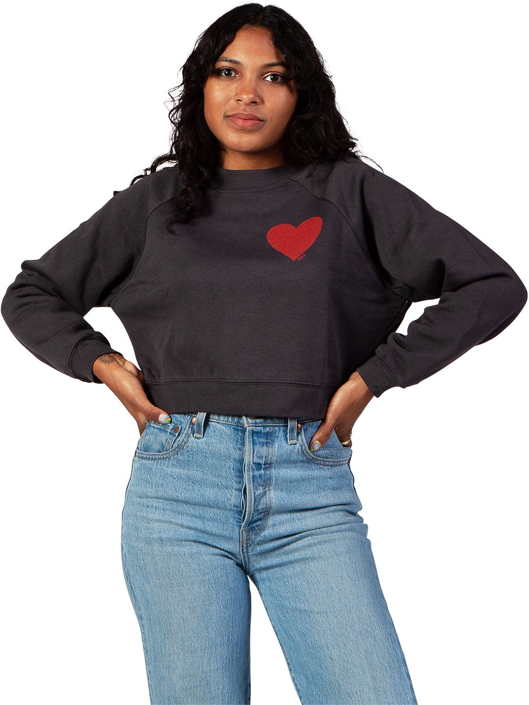Love Women's Cropped Crewneck-Culk