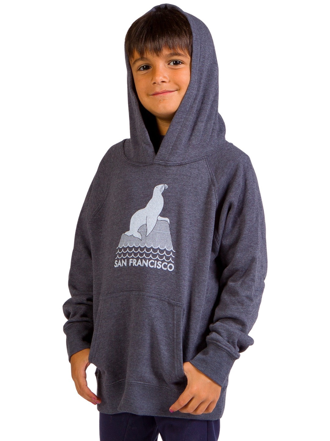 SF Seal Youth Hoodie Navy-Culk
