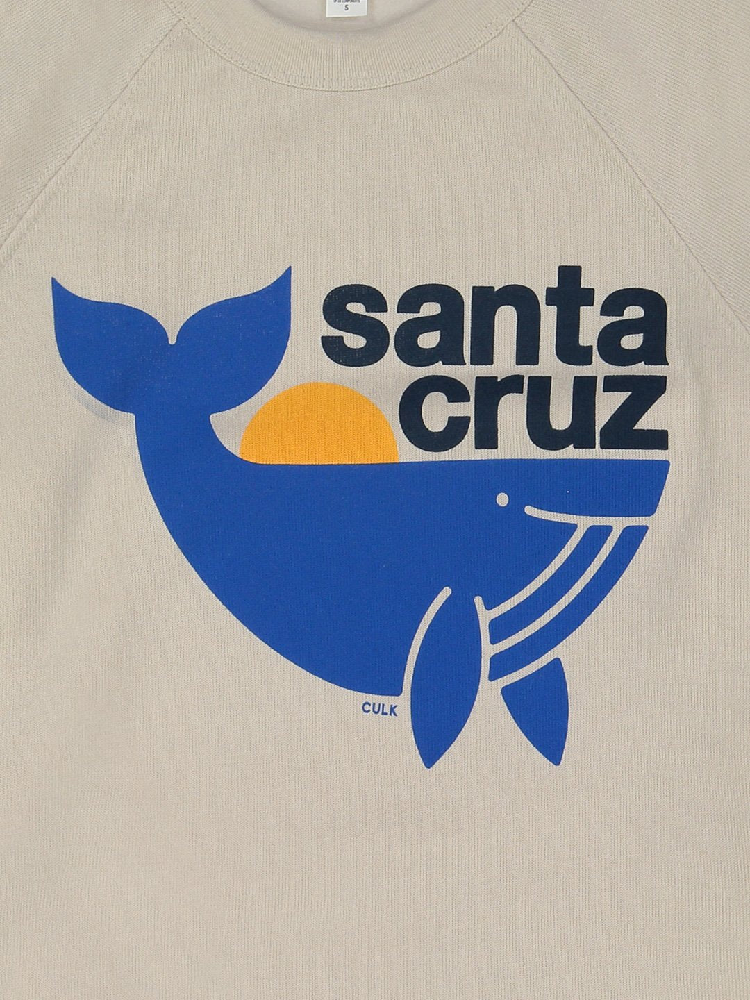 Santa Cruz Whale Crewneck Cream-Culk