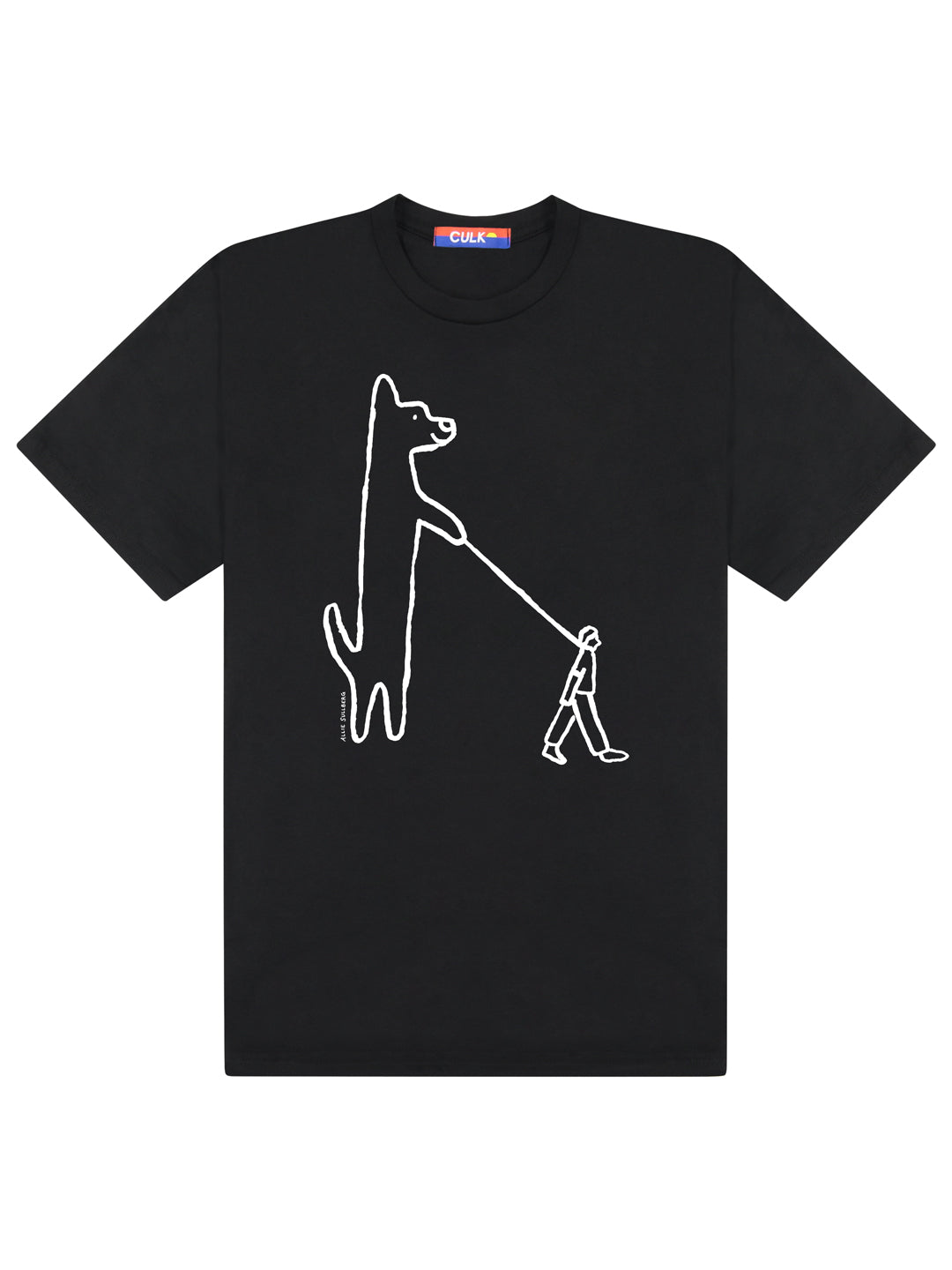 Dog Walker Tee Black by Allie Sullberg