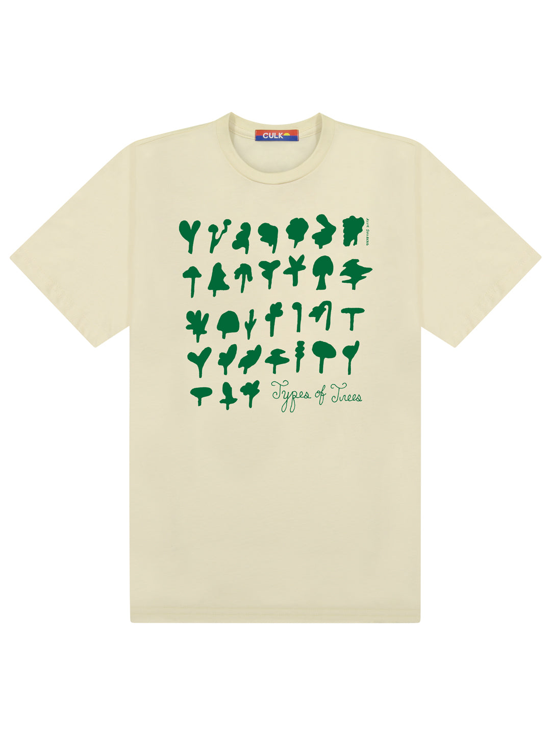 Types of Trees Tee Cream by Allie Sullberg