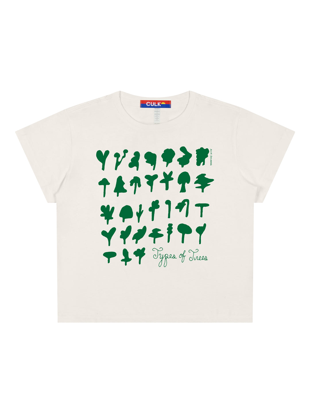 Types of Trees Women's Tee Cream by Allie Sullberg
