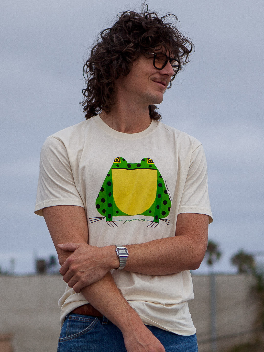 Bullfrog Tee Cream by Charley Harper-Culk