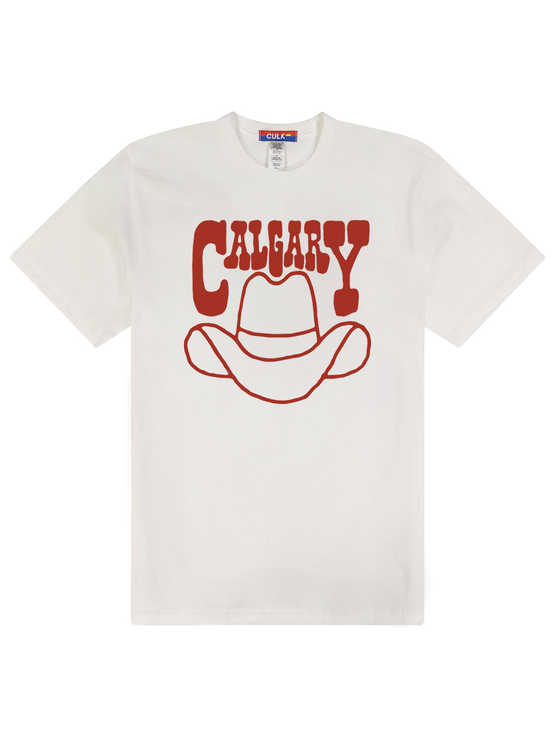 Calgary Cowboy Hat Tee White-Culk