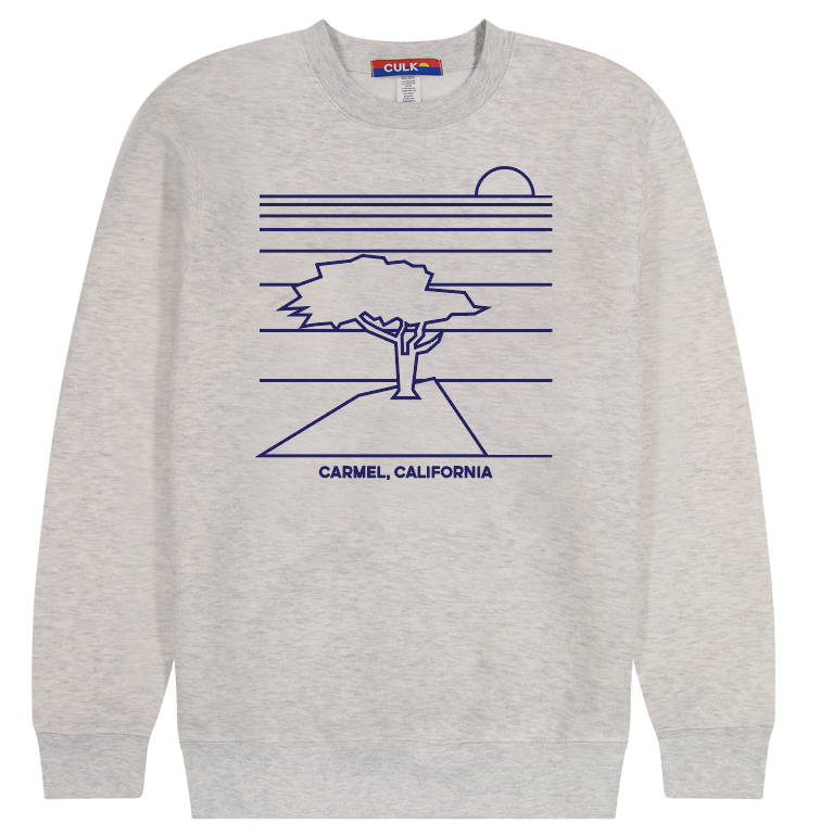 Carmel Tree Crewneck Heather Cream-Culk