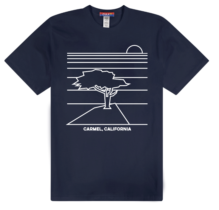 Carmel Tree Tee Navy-Culk