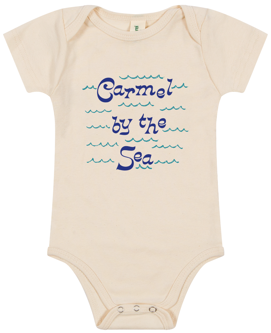 Carmel Waves Baby Onesie Cream-Culk