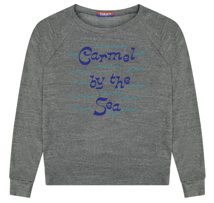 Carmel Waves Women's Raglan Pullover Tri-Grey-Culk