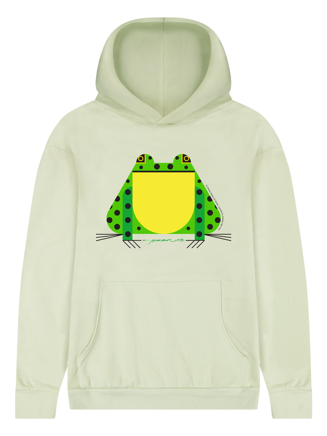 Charley Harper Frog Unisex Hoody Honey Dew-Culk