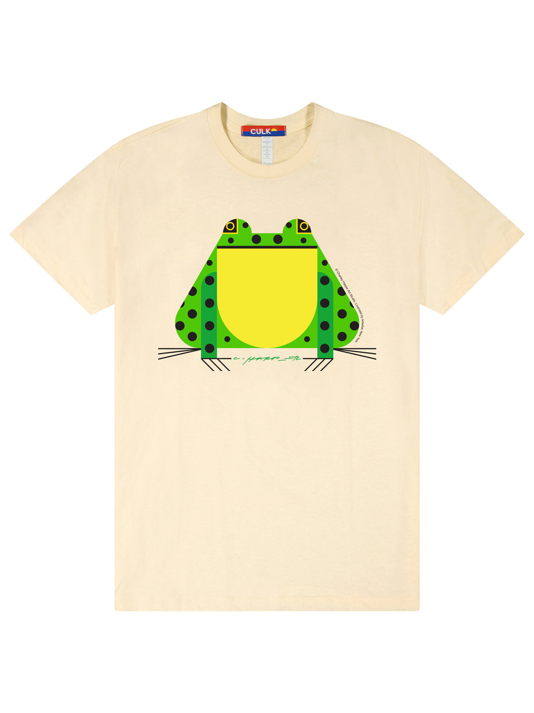 Charley Harper Frog Unisex Tee Cream-Culk