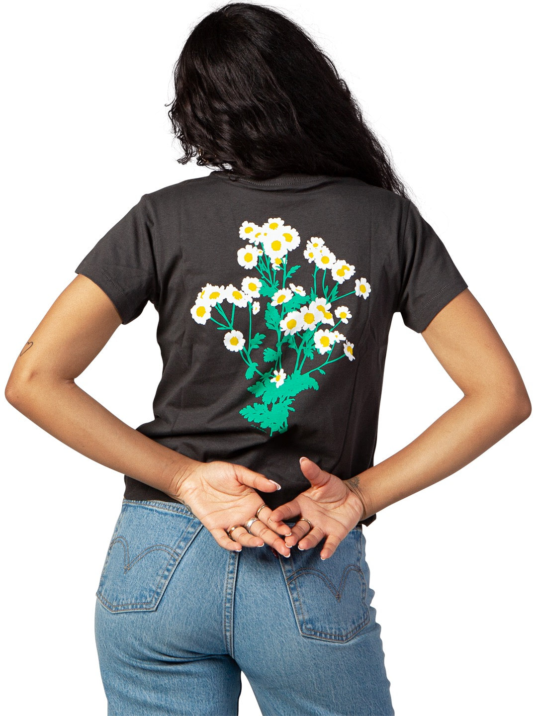 Daisy Women's Tee Black by Jen Kindell-Culk