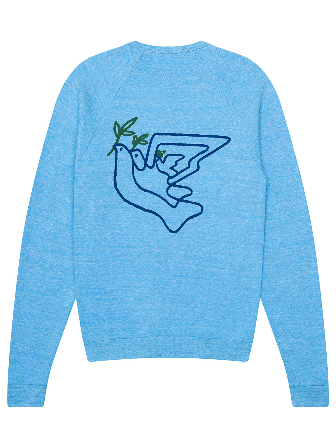 Doves Crewneck Tri-Blue