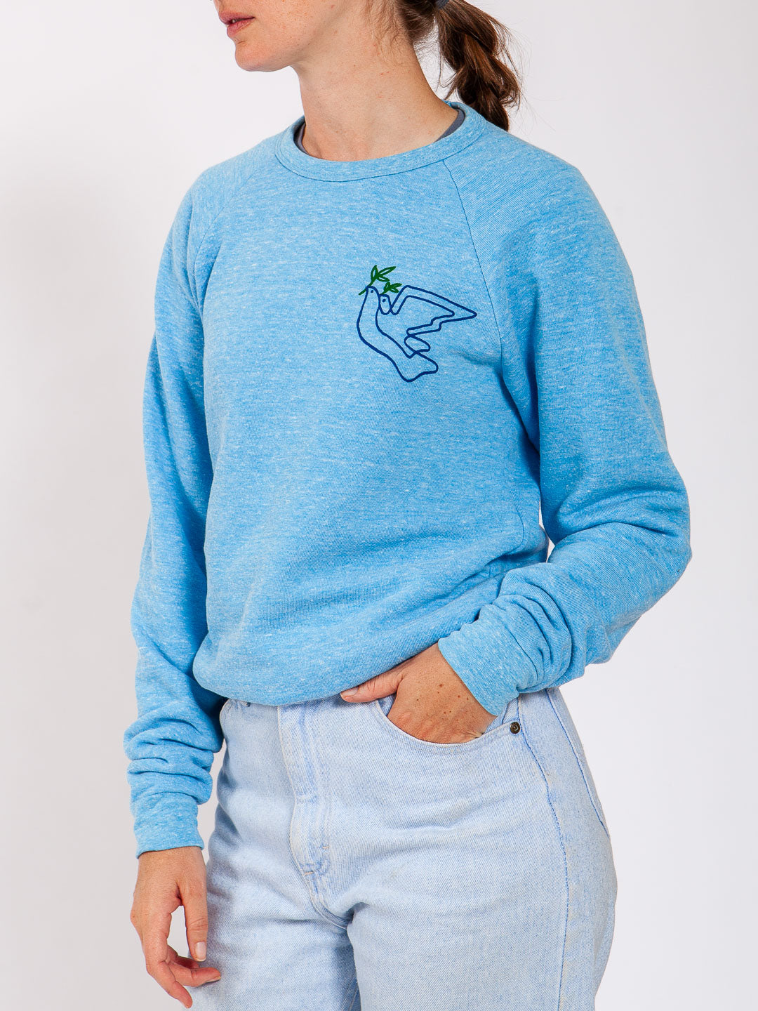 Doves Crewneck Tri-Blue-Culk