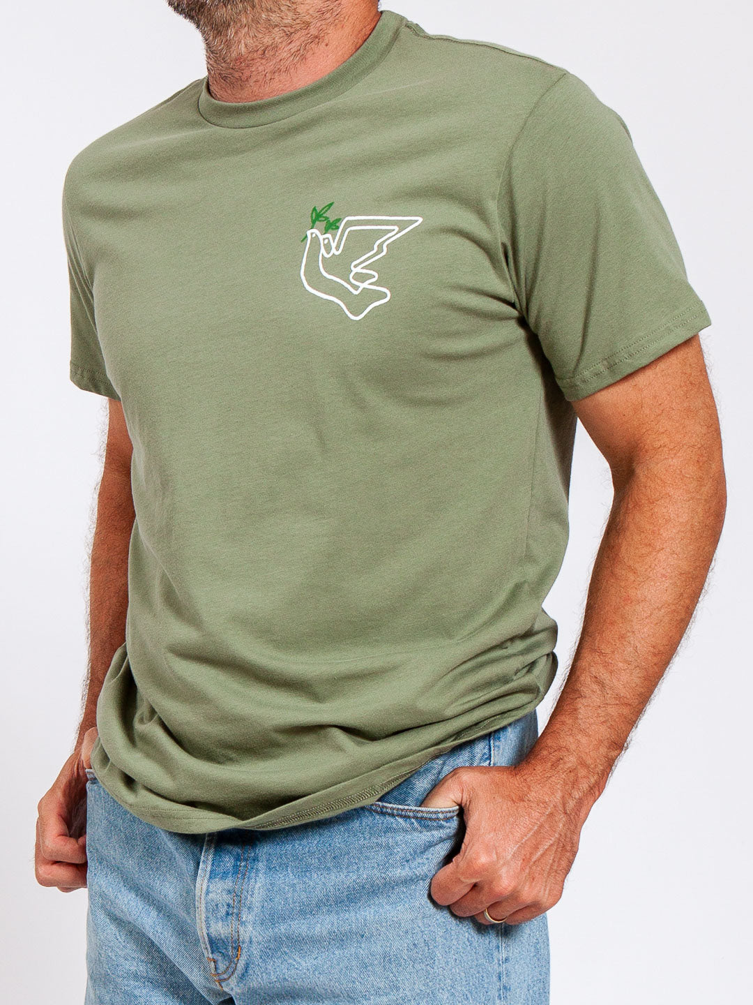 Doves Tee Olive-Culk