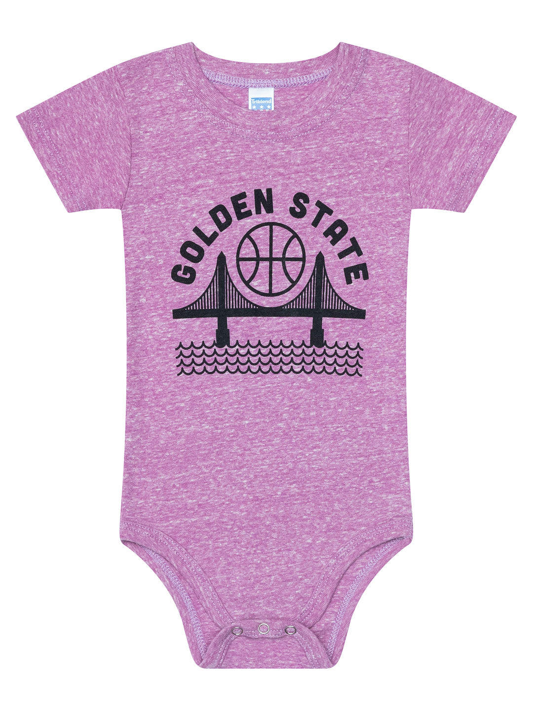 Golden State Baby Onesie Tri-Purple