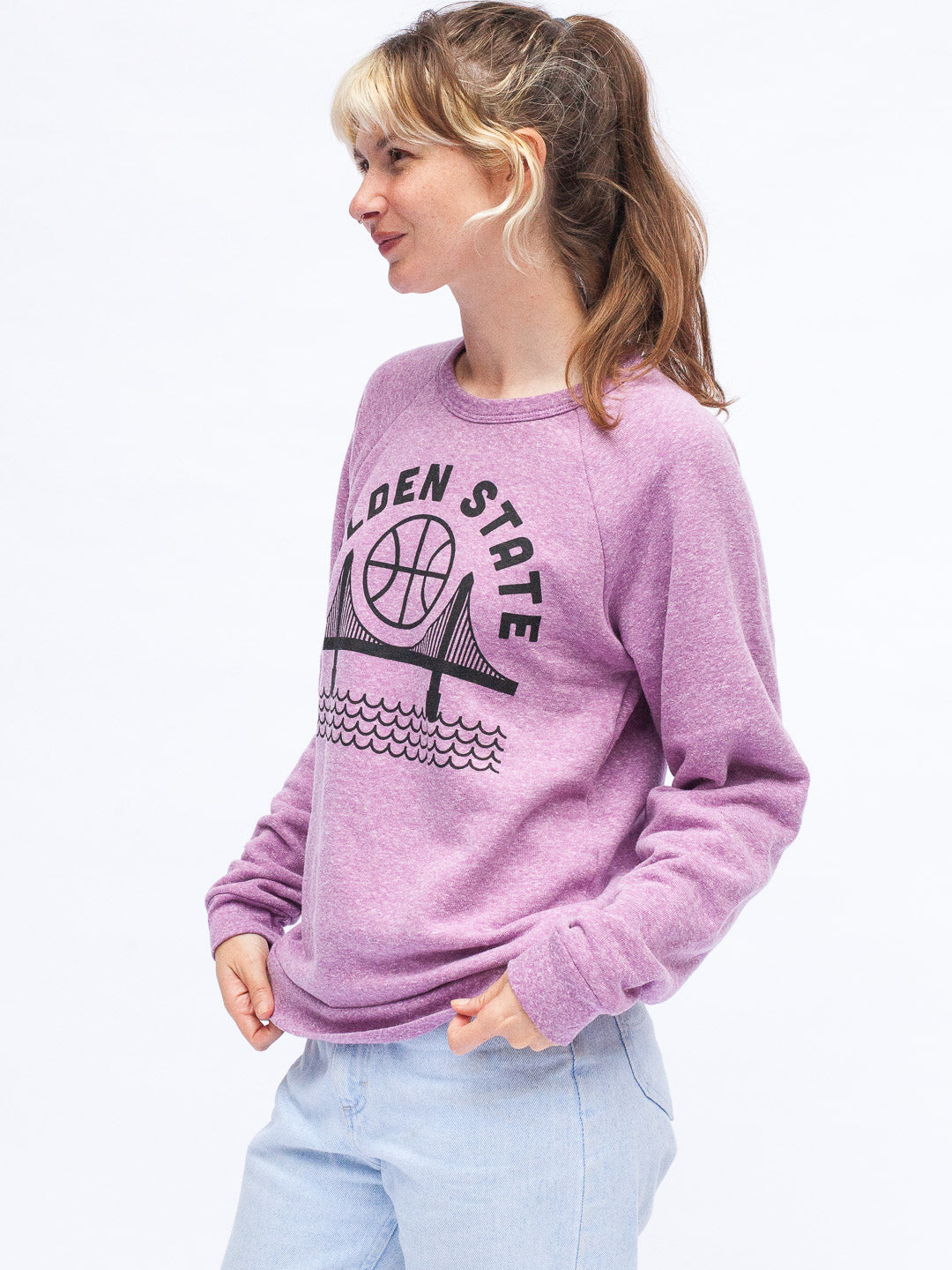 Golden State Crewneck Tri-Purple-Culk