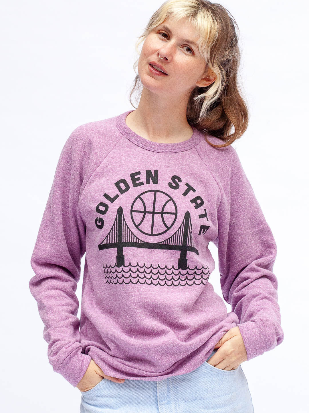 Golden State Crewneck Tri-Purple-Culk