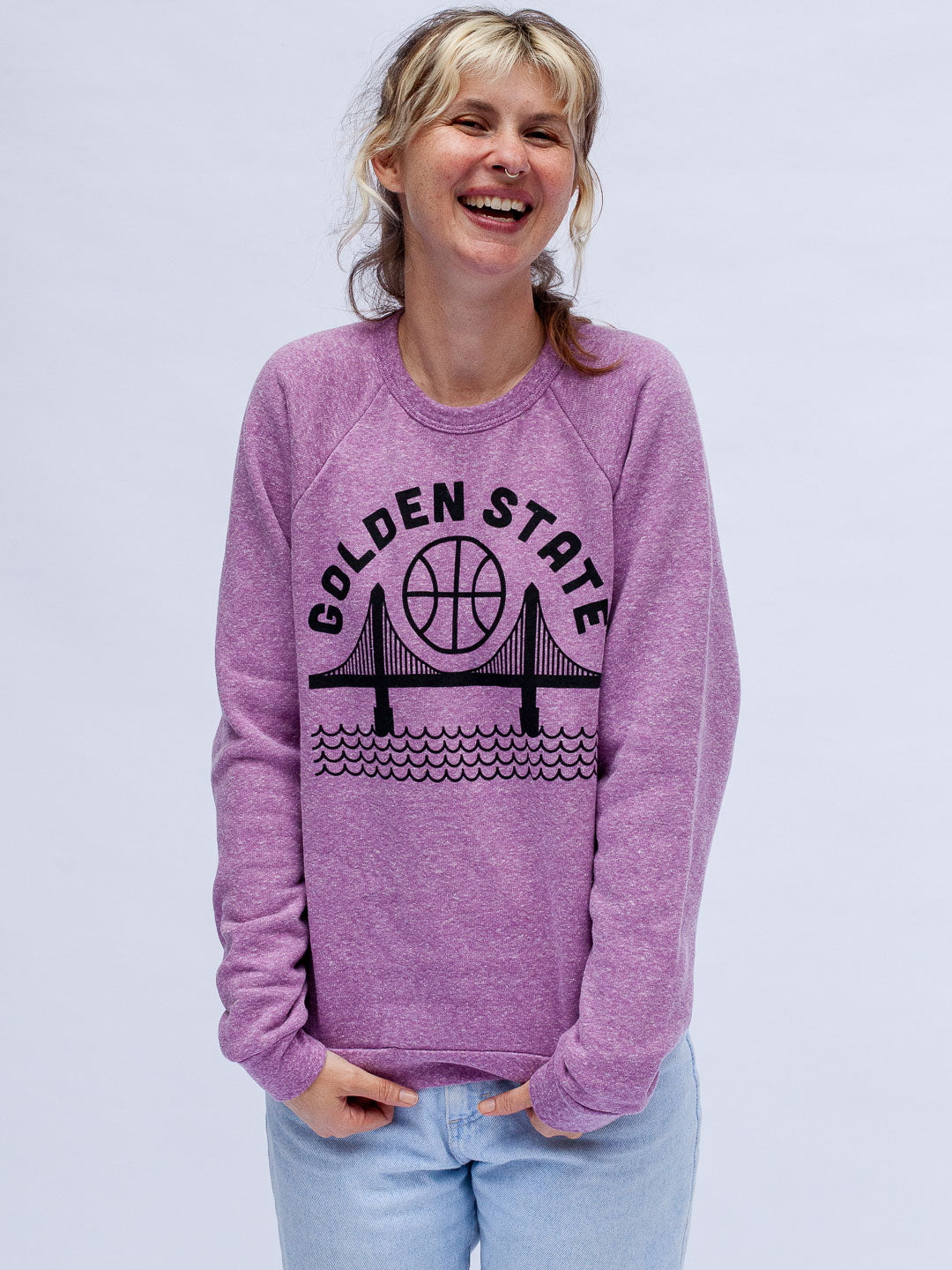 Golden State Crewneck Tri-Purple-Culk