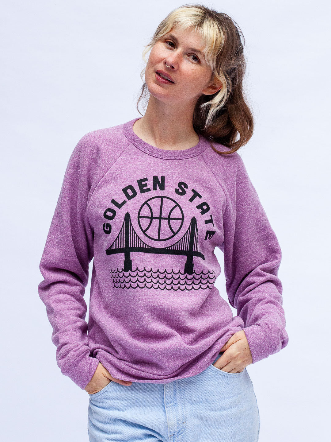 Golden State Crewneck Tri-Purple-Culk