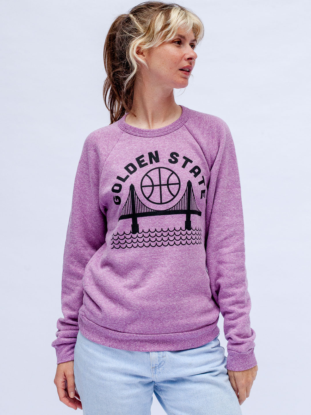 Golden State Crewneck Tri-Purple-Culk