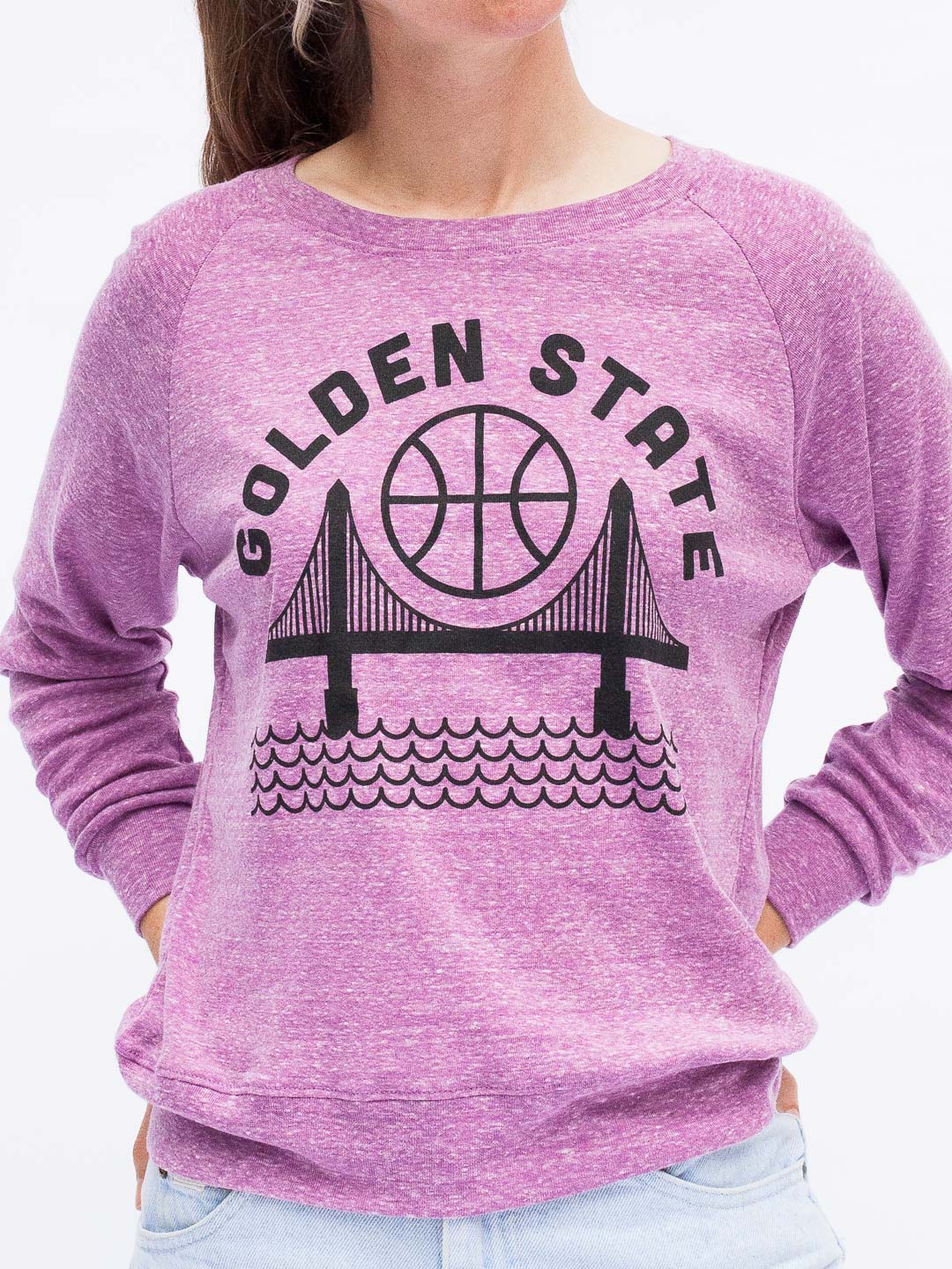 Golden State Women's Raglan Pullover Tri-Purple-Culk