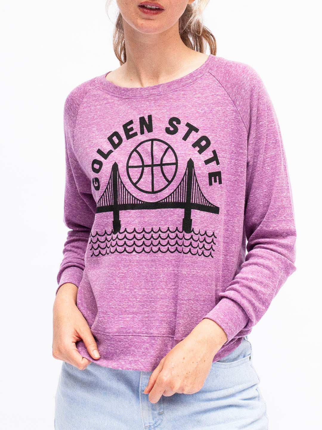 Golden State Women's Raglan Pullover Tri-Purple-Culk