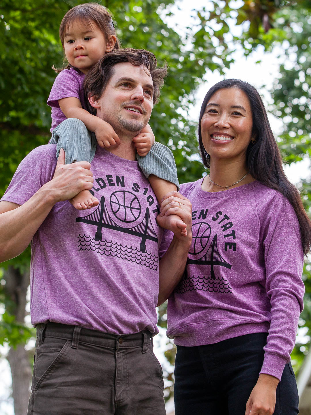 Golden State Women's Raglan Pullover Tri-Purple-Culk