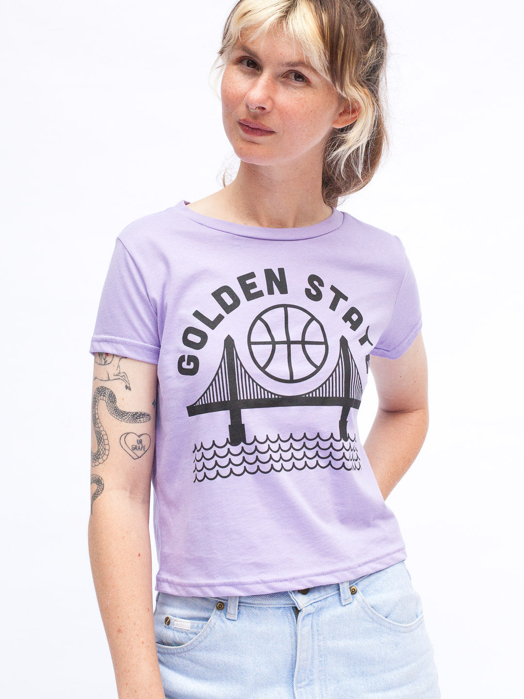 Golden State Women's Tee Lilac-Culk