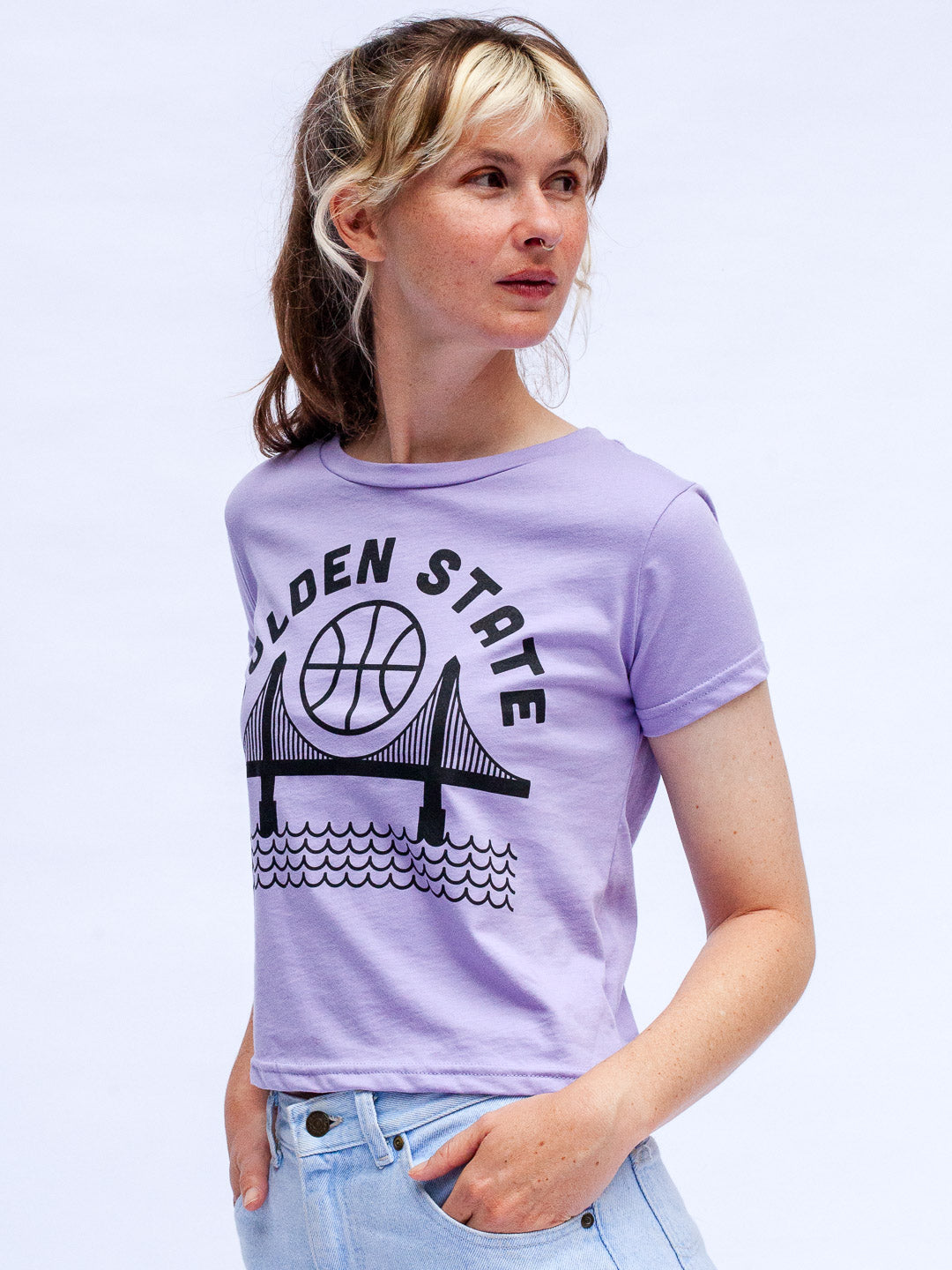 Golden State Women's Tee Lilac-Culk