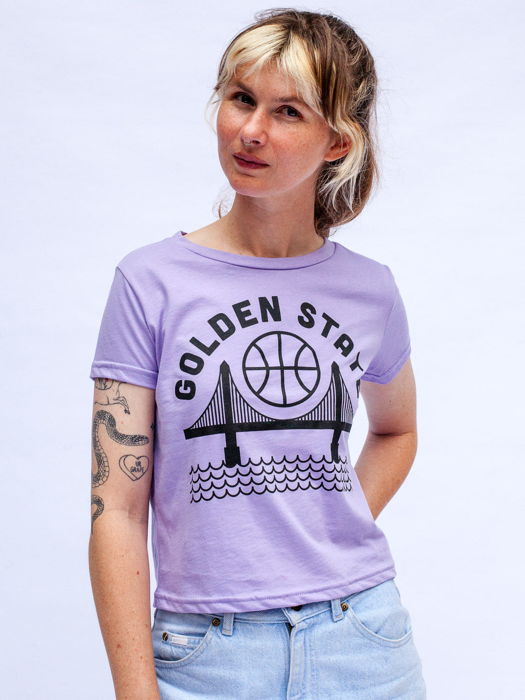 Golden State Women's Tee Lilac-Culk