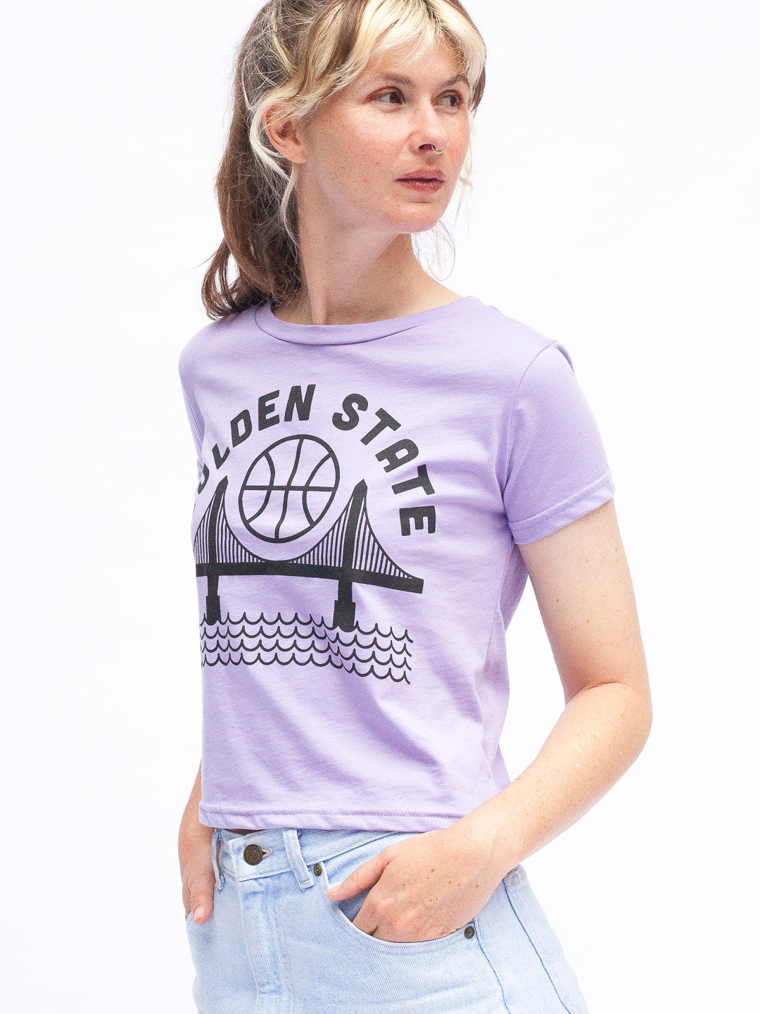 Golden State Women's Tee Lilac-Culk