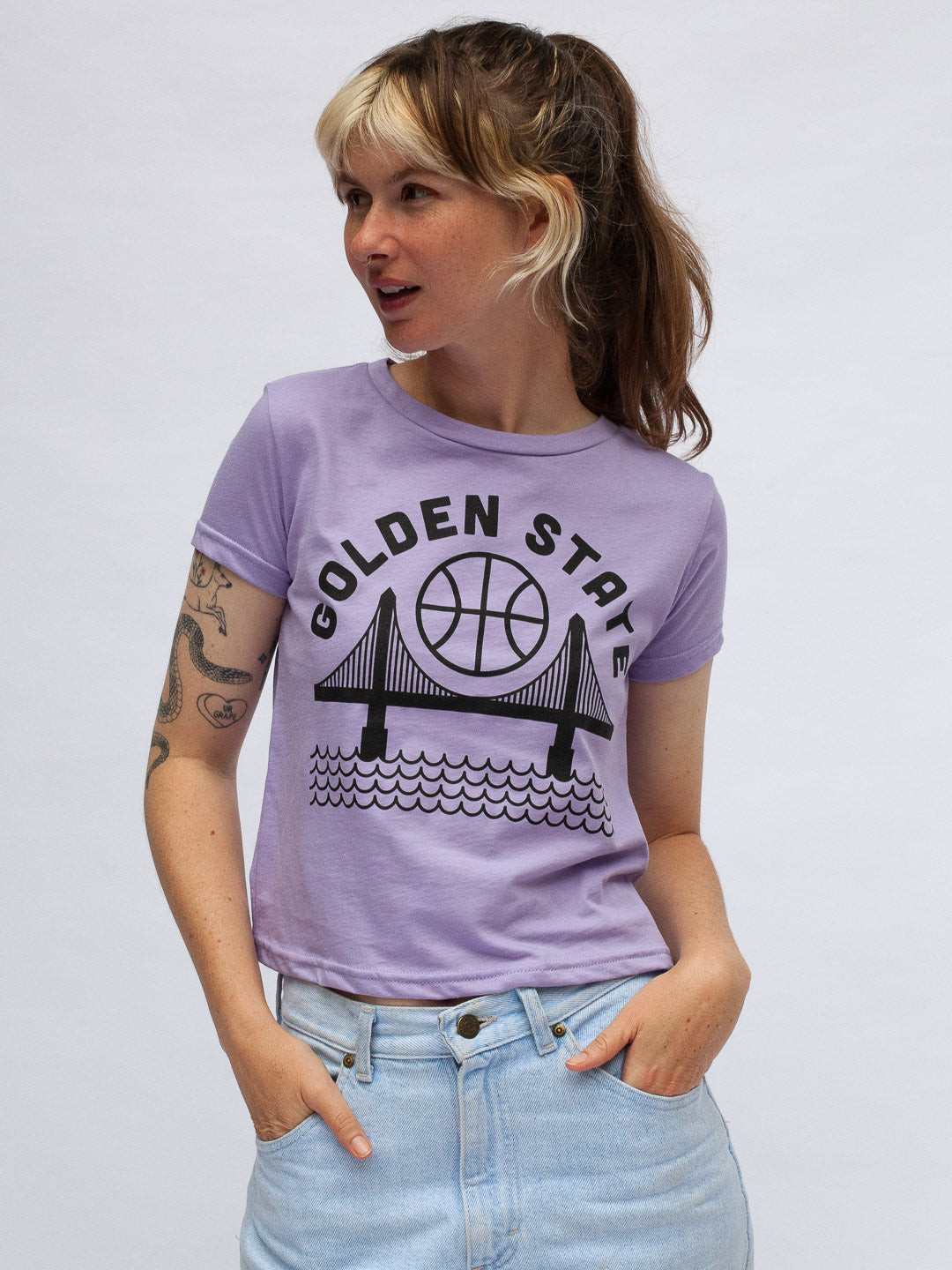 Golden State Women's Tee Lilac-Culk