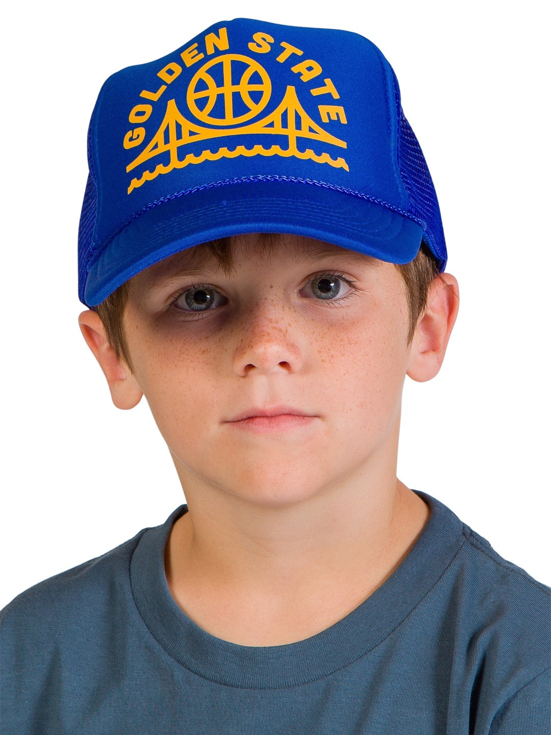 Golden State Youth Trucker Hat Blue-Culk