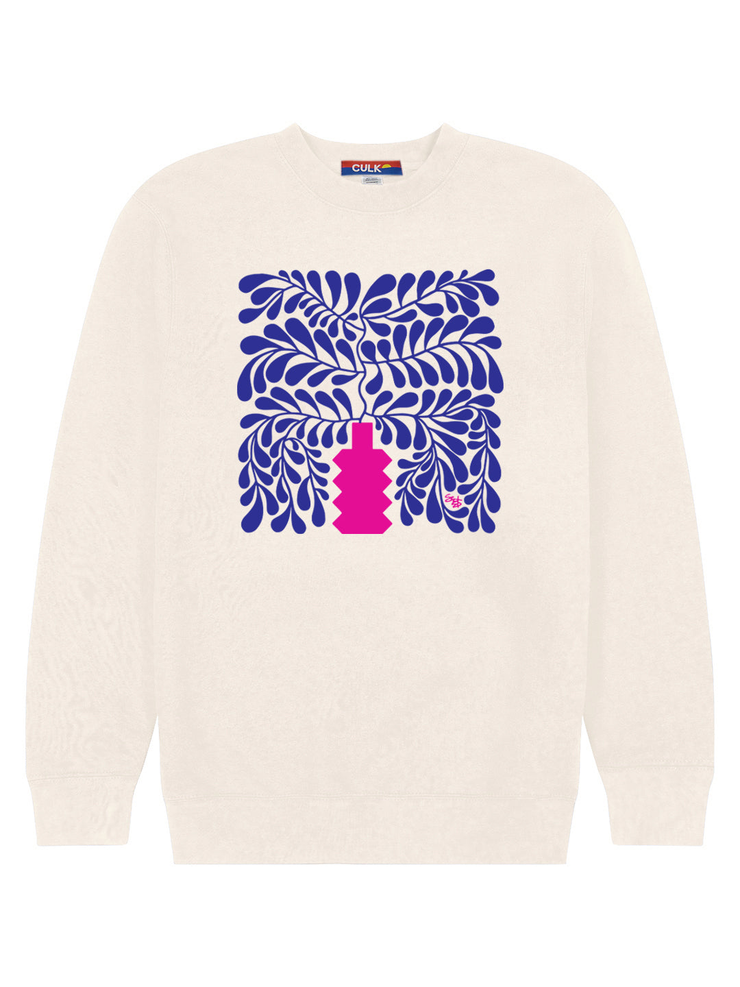 House Plant Crewneck Cream by Shapes &amp; Colors-Culk